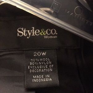 Style & Co Jackets & Coats - Black coat Style & Co Jackets & Coats - Black coat